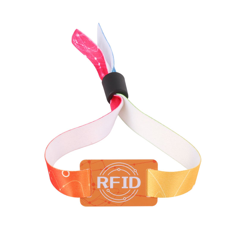 125Khz ID Rfid Nylon Bracelets Proximity Woven Wristbands